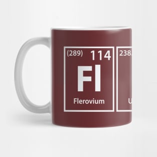 Flute (Fl-U-Te) Periodic Elements Spelling Mug